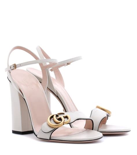 gucci white heel|Gucci heels price.